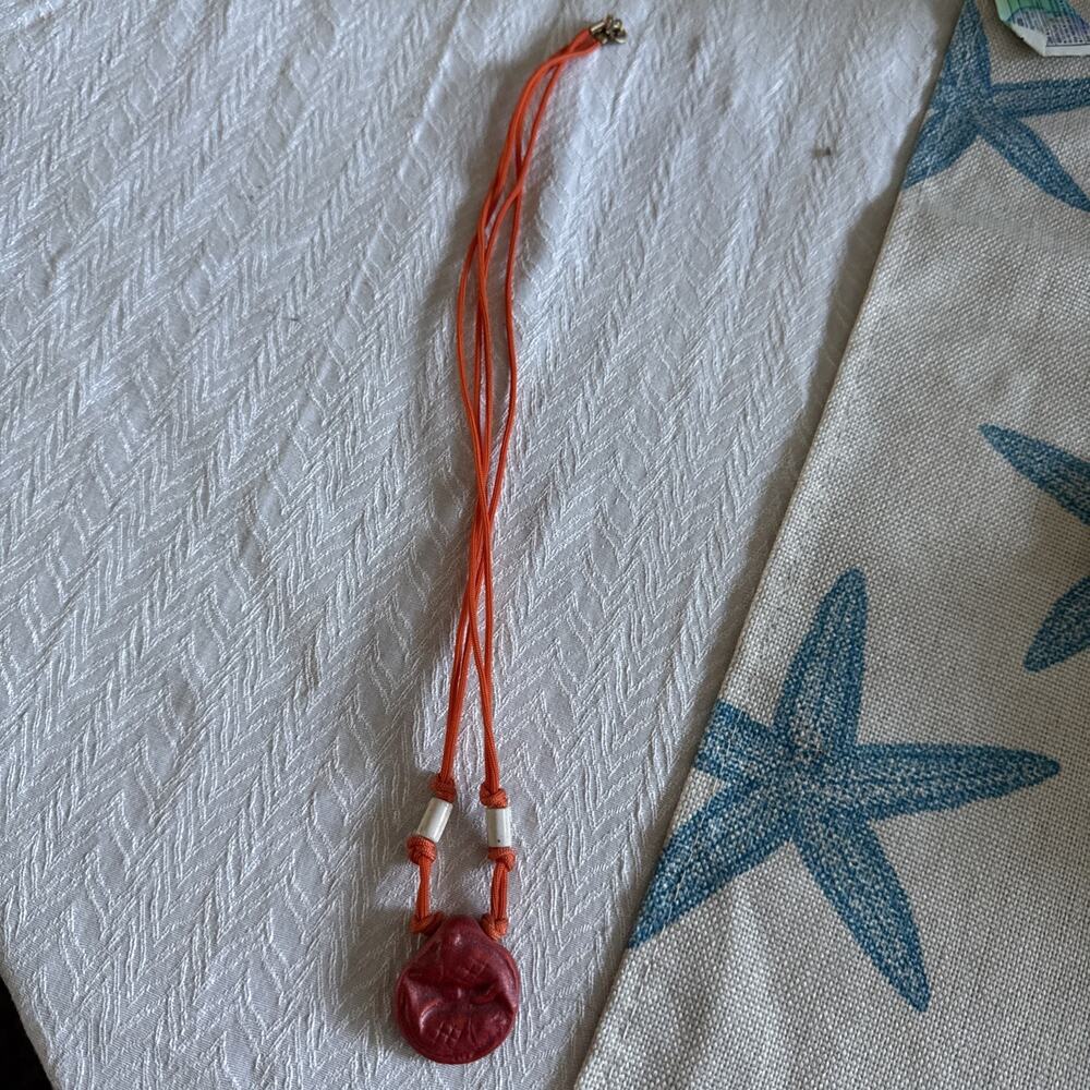 Coastal Bohemian ceramic pendant zodiac necklace Pisces February 19th-March 20